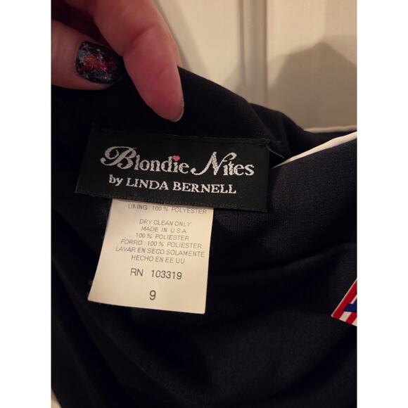 NWT One-Shoulder Black Gown - Picture 5 of 11